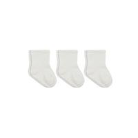 Bistyle Bistyle 3lü Penye Soket Çorap 10132 Ekru