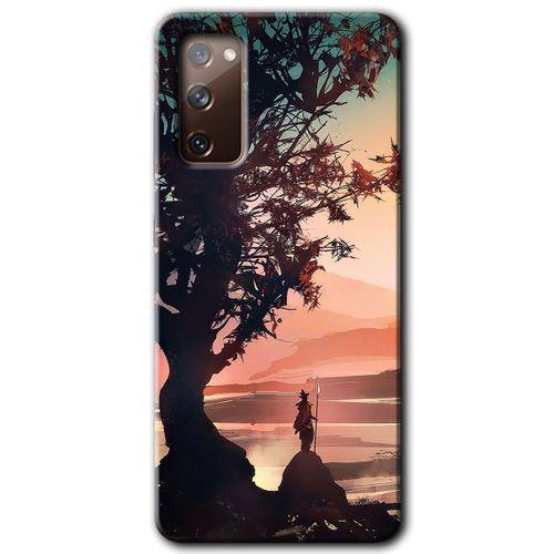 MRCİLETİSİM Samsung Galaxy S20 FE Kılıf Baskılı Kapak - Yalnız Savaşcı +Tam Ekran Koruyucu