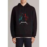 Metallica Kohl Center Usa Rock Metal Baskılı Siyah Erkek Kapşonlu Sweatshirt