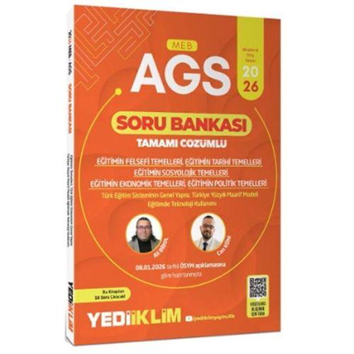 2026 MEB AGS Eğitimin Temelleri ve Temel Kavramlar Türk Milli Eğitim Sisteminin Tamamı Çözümlü Soru Bankası Yediiklim