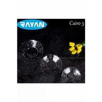 6'lı Cam Tabak Güneş Yıldız Gül 3 Model Royaleks-G-405