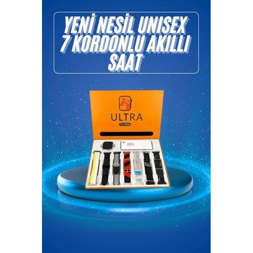 Akıllı Saat Çağrı Cevaplayabilen Unısex 7 Kordonlu Müzik Dinleme