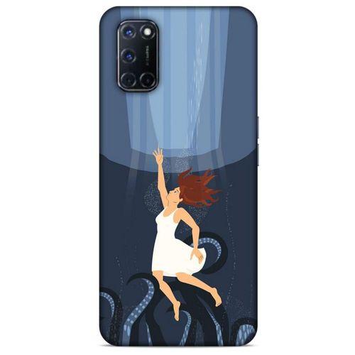 Oppo A52 Kılıf Depresyon (43) Thin Fit Kılıf Mavi Tonları