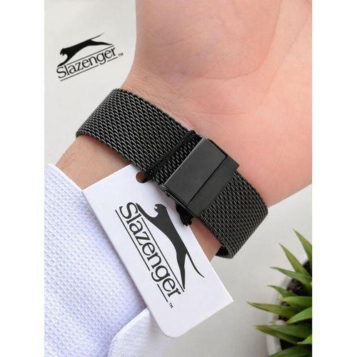Slazenger İtalyan Tasarım Bileklik Hediyeli 2 Yıl Garantili 10 Atm Çelik Erkek Kol Saat ESH2460.08