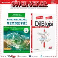 Antrenmanlarla Geometri 1 ve AKM Dil Bilgisi Soru Bankası Seti 2 Kitap