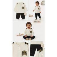 3/18 Ay Kaptan Armalı 2 Parça Bebek Takımı