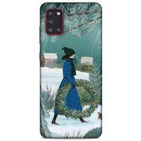 Samsung Galaxy A31 Kılıf Snowix (41) Tank Kılıf Mavi Yeşil