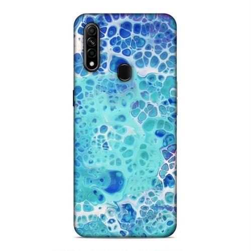 Oppo A31 Kılıf Mermer Su Arka Kapak Silikon Koruma Full Koruyucu