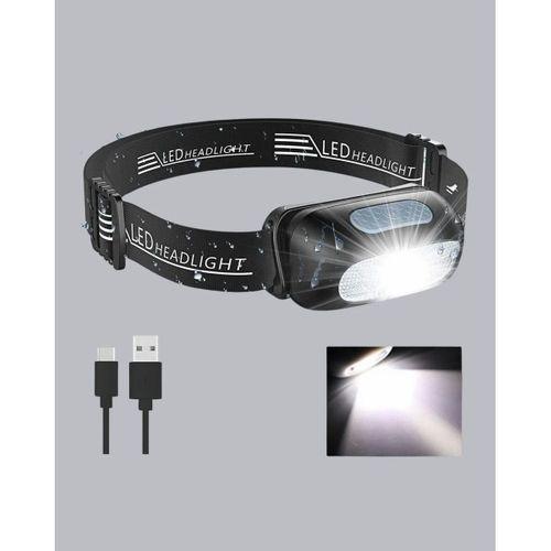 Ipx5 Su Geçirmez Şarjlı Led Kafa Feneri | Hareket Sensörlü, Ayarlanabilir 60° Far