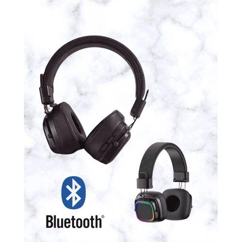 Bluetooth 5.3 Rainbow Işıklı Kulak Üstü Kablosuz Kulaklık Yeni Nesil