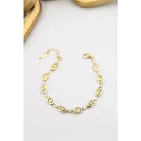 Taşlı Xuping Bileklik - Altın