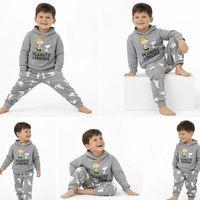 2-5 Yaş Kapşonlu Baskılı 2 Li Çocuk Takımı