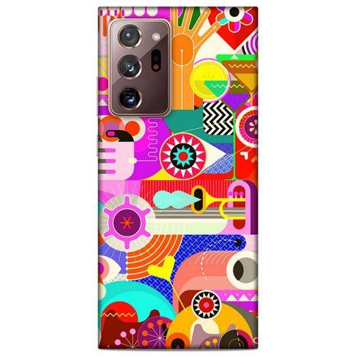 Lopard Samsung Galaxy Note 20 Ultra Uyumlu Kılıf Soyut Sanat (19) Baskılı Kılıfları