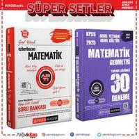 Pegem Yayınları 2025 KPSS Matematik Soru Bankası ve Deneme Seti 2 Kitap