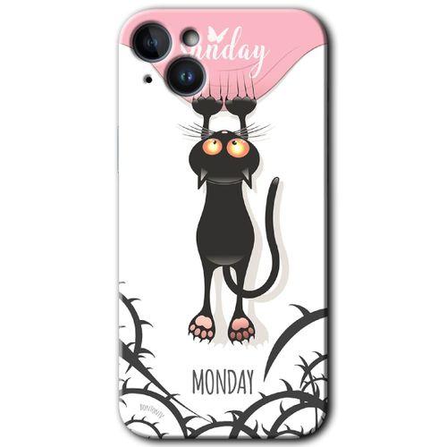 iPhone 14 Plus Kılıf HD Desen Baskılı Arka Kapak - Temperli Cam - Dark Sunday