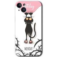 iPhone 14 Plus Kılıf HD Desen Baskılı Arka Kapak - Temperli Cam - Dark Sunday