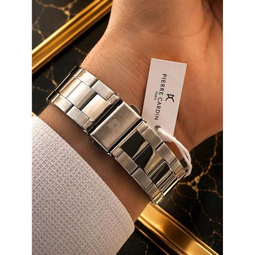 Pierre Cardin Damat Ve Takım Elbiseye Özel 2 Yıl Garantili Çelik Kordon Erkek Kol Saati VS.BLKT.1077