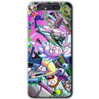 Galaxy A80 Kılıf HD Desen Baskılı Arka Kapak - Graffiti Çizgi Film + Kırılmaz Cam