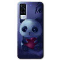 Vivo Y53s Kılıf HD Desen Baskılı Arka Kapak - Bebek Panda