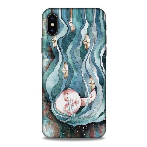 Apple Iphone X Kılıf Depresyon (45) Liquid Air Kılıf Bordo Gri