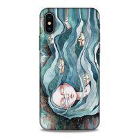 Apple Iphone X Kılıf Depresyon (45) Liquid Air Kılıf Bordo Gri