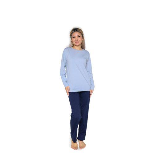 Kadın Uzun Kol Penye Pijama Takımı Lila