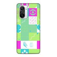 Xiaomi Redmi K40 Uyumlu Kılıf Insomnia (30) Silicone Case Pembe Yeşil