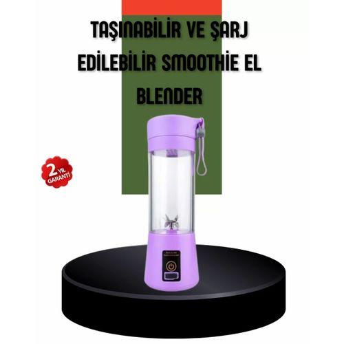 Taşınabilir Usb Şarjlı Mini Smoothie Blender 380ml Çelik Bıçaklı Portatif