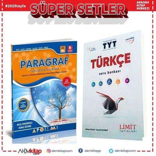 Limit TYT Türkçe ve Apotemi Paragraf Soru Bankası Seti 2 Kitap