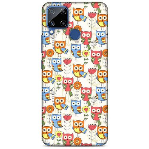 Baykuşlar (40) Desenli Silikon Kapak Telefon Kabı Oppo Realme C15 Kılıf