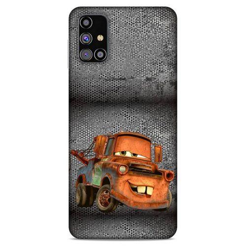 Lopard Samsung Galaxy M31s Uyumlu Kılıf PickUpX (50) Shockproof Kılıf Orange Car