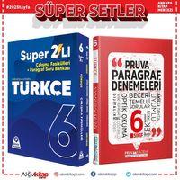 Örnek Akademi 6.Sınıf Türkçe Süper İkili ve Pruva Akademi Paragraf Deneme Seti 3 Kitap