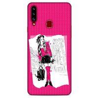 Sokak Modası 66 Samsung Galaxy A20s Kılıf Desenli Silikon