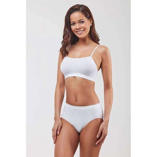 Elite Life Kadın İnce Askılı Dikişsiz Beyaz Büstiyer 851