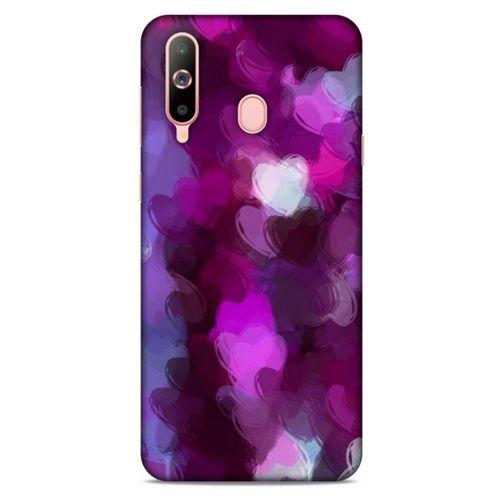 Samsung Galaxy A60 Uyumlu Kılıf Mor Delisi (42) Rugged Armor Kılıf Kalp