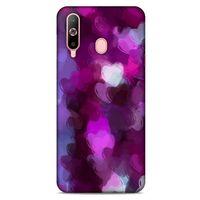 Samsung Galaxy A60 Uyumlu Kılıf Mor Delisi (42) Rugged Armor Kılıf Kalp