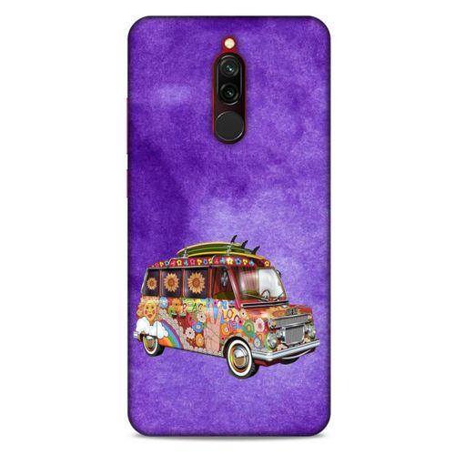 Retro (39) Desen Liquid Crystal Kılıf Renkli Xiaomi Redmi 8 Kılıf