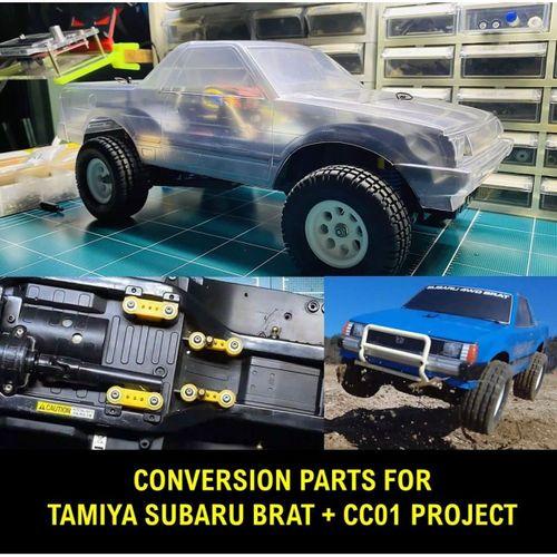 CC-01 Şasi Kullanarak Tamiya Subaru Brat için 4WD Dönüşüm Parçaları-5146707