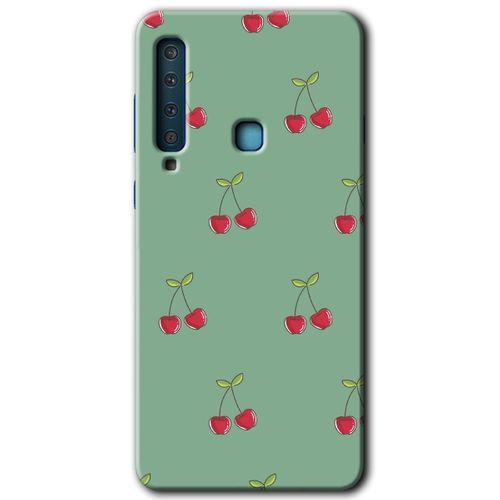 Samsung Galaxy A9 2018 Kılıf HD Desen Baskılı Arka Kapak - Kiraz Berry