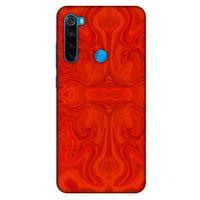 Mermer Desenli (39) Tema Liquid Crystal Kılıf Falu Kırmızı Xiaomi Redmi Note 8 Kılıf