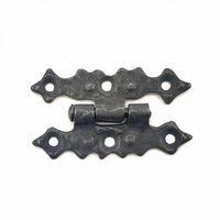 Antika Tarz Dekoratif Pirinç Yıldız Menteşe - 63x36 Mm, Oksit