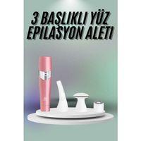 Yüz, Kaş Ve Tüm Vücut Epilasyon Aleti3 Başlıklı Epilatör Tüm Cilt Tiplerine Uygun