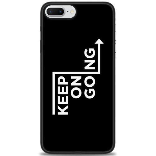 iPhone 8 Plus Kılıf HD Baskılı Kılıf - Keep On Going + Tam Ekran Koruyucu