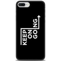 iPhone 8 Plus Kılıf HD Baskılı Kılıf - Keep On Going + Tam Ekran Koruyucu