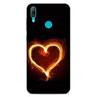 Lopard Huawei Y7 Prime 2019 Uyumlu Kılıf FireX (24) Darbe Emici Kılıf Ateşli Kalp