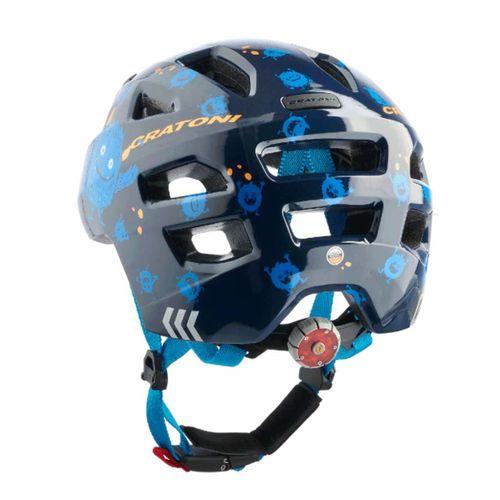 Kask Çocuk Maxster Monster Parlak Mavi S-M