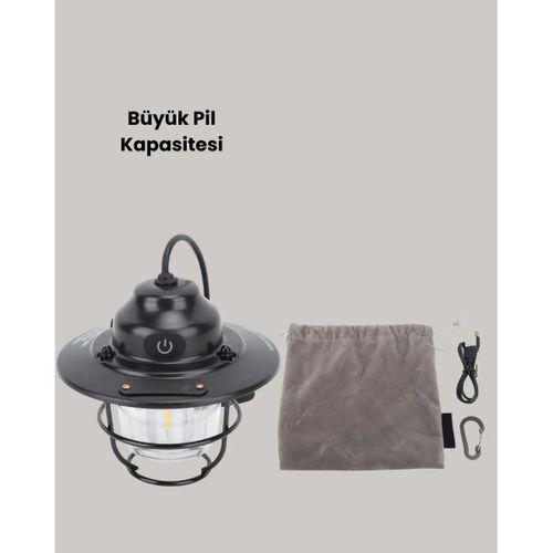 Dekoratif Ve Fonksiyonel Taşınabilir Kamp Gece Lambası