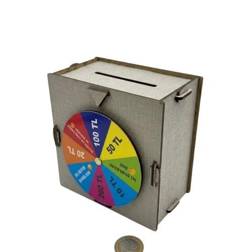 Dekoratif Şans Çarklı Kumbara Para Biriktirme Oyunu