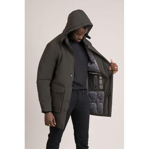 Regular Fit Çıkartılabilir Kapşonlu Suya Dayanıklı Konforlu Termal Kaban