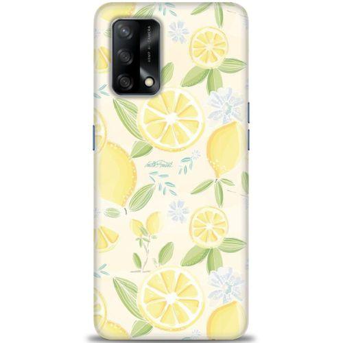Oppo A74 Kılıf HD Baskılı Kılıf - Limon + Tam Ekran Koruyucu